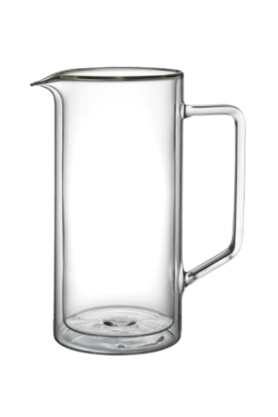 Jug 1000ml Double Wall Glass Barista 10234
