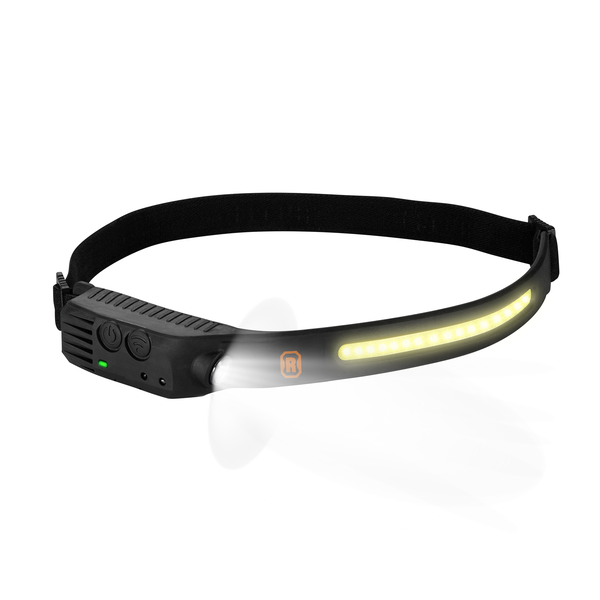 Rugged Range 500lm COB Headlamp With Wave Sensor