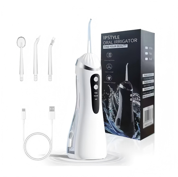 IPSTYLE Rechargeable Water Flosser Portable Teeth Cleaning Gums Health