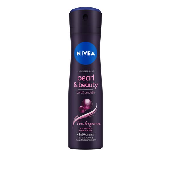 NIVEA Pearl &amp; Beauty Black Pearl Anti-perspirant Deodorant Spray, 150ml