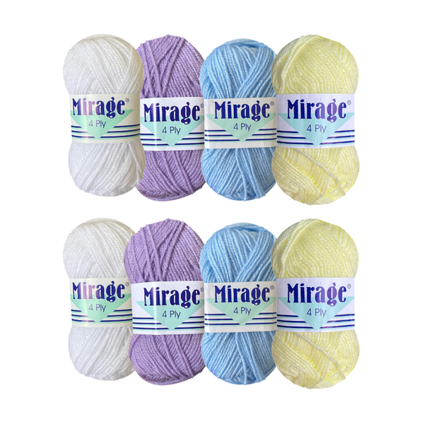 Elle Mirage 4-Ply (8x 25g balls) - Spring Whispers