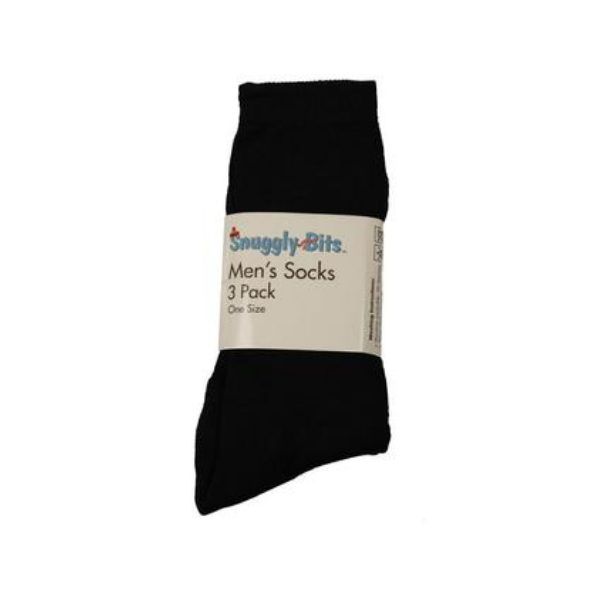 Snuggly Bits Mens Black Socks 3 Pack Buy Online in South Africa
