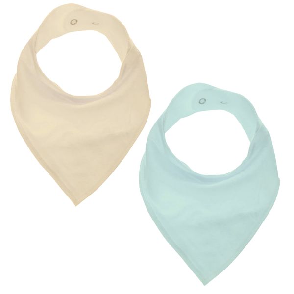 GingerBaby - Luxury Bandana Dribble Bib - Yellow &amp; Mint Green