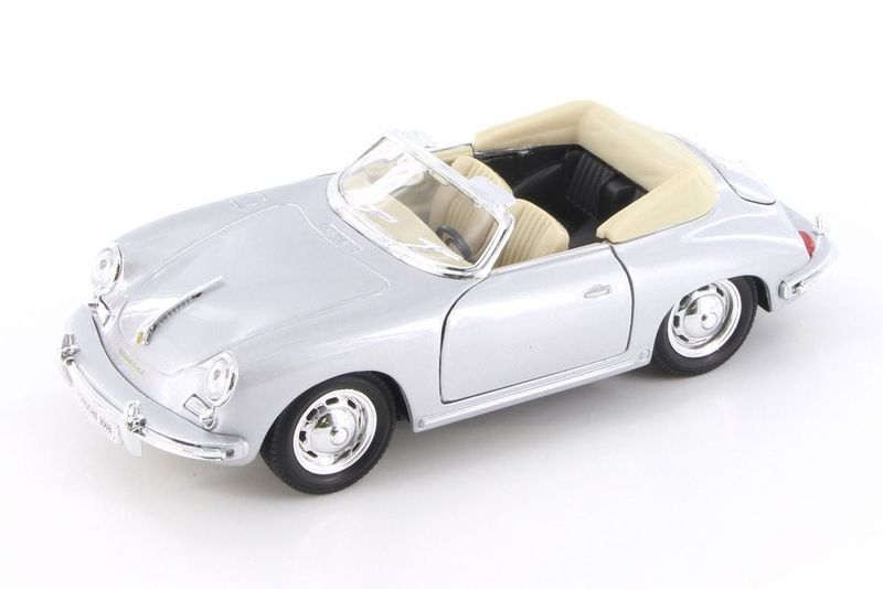 Welly-1/24 Porsche 356B Roadster NEX -Silver