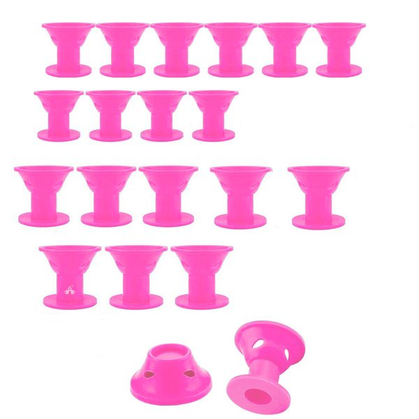Alanes 20 Piece Magic Hair Rollers Soft Silicone No Heat Styling Curlers