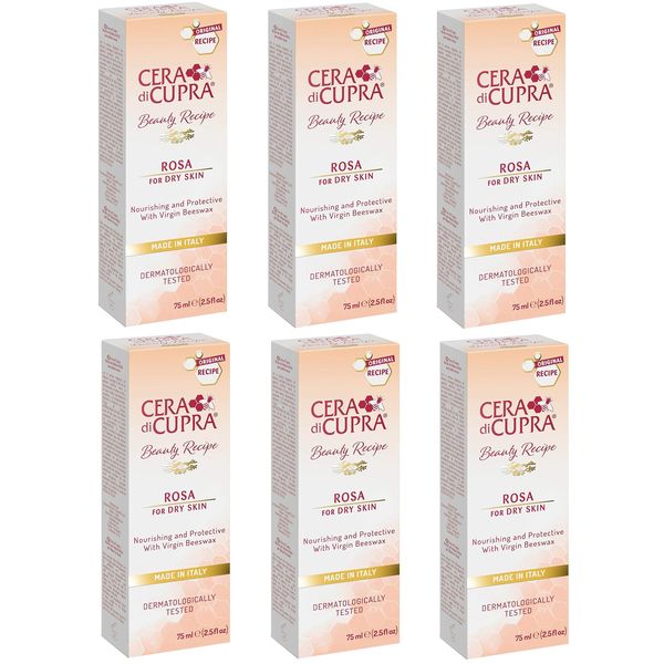 Cera Di Cupra Rosa Anti-Aging Face Cream for Dry Skin 75ml (6 pack)