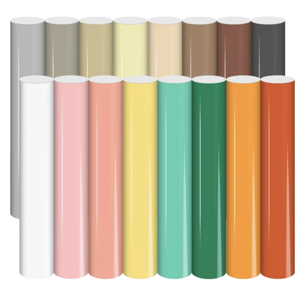 16pcs Neutral Tone Heat Transfer Vinyl Pack
