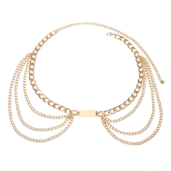 Stylish Layered Waist Chain Belt