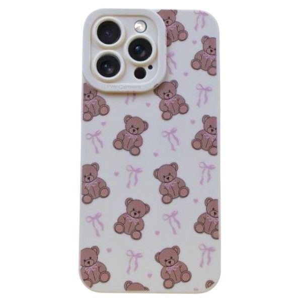 Cuddle Charm Phone Case Compatible With Phone 15 Pro Max - Beige