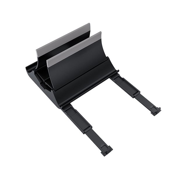 3-in-1 Gravity Auto Locking Vertical Laptop iPad Tablet Holder Stand -Black