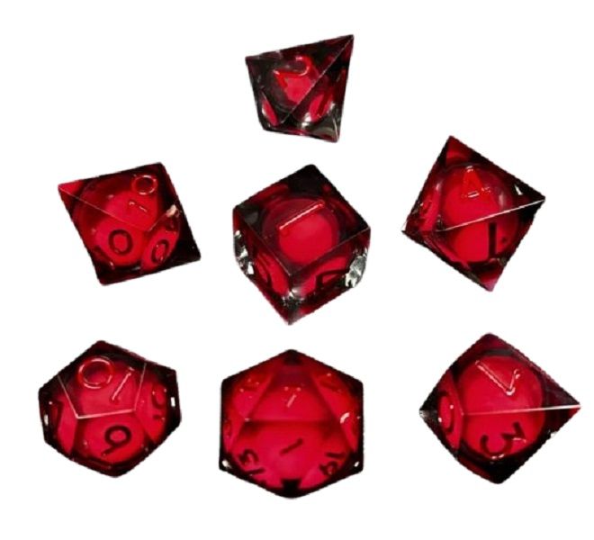 Liquid Core Glow In The Dark Quicksand DND Dice Set