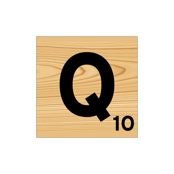 Scrabble Wall Art - Q
