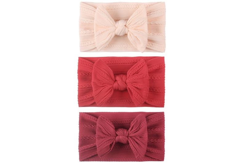 Set of 3 Baby Headbands with a Bow
