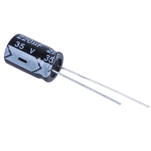 10 x 220Uf 35V 105C Radial Electrolytic Capacitor Compatible with Universal