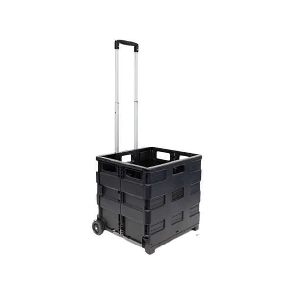 Foldable Shopping Trolley, Heavy Duty Rolling Crate with Wheels RL-2