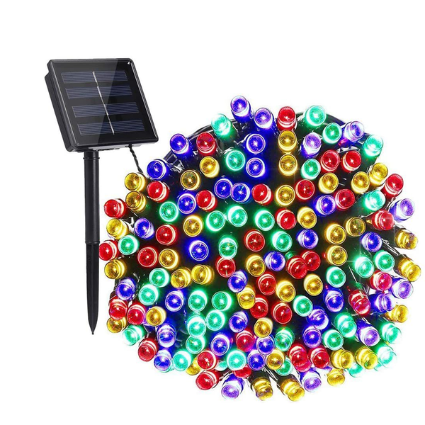 Solar-Powered RGB LED Waterproof Fairy Lights