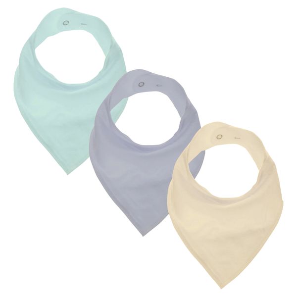 GingerBaby - Luxury Bandana Dribble Bib - Green, Grey &amp; Yellow