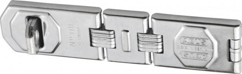 Abus Stainless Steel Hasp &amp; Staple 195mm DBL Knuckle Blister