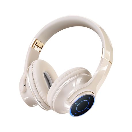 A07 Bluetooth Headset,Noise Canceling Overhead Headphones With Mic - White Image