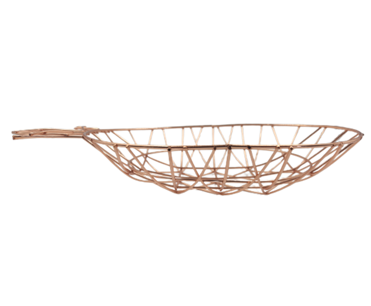 Rose Gold Stainless Steel Fruit Basket