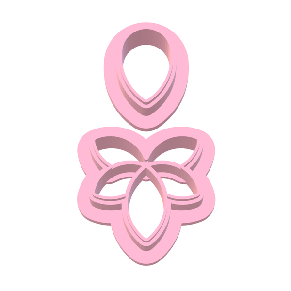 Mystically You 3Pc Dangling Flower Clay/Fondant/Polymer Cutter Set