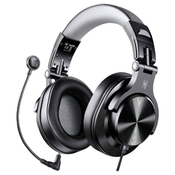 ONEODIO - A71D - Wired Gaming Headset With Detachable Microphone - Black
