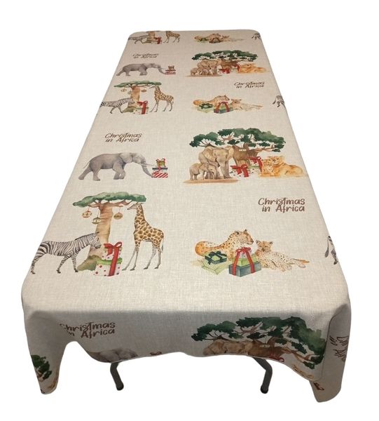 Christmas in Africa Table Cloth