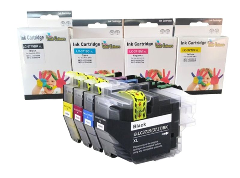 Vivid Colours Compatible with Brother LC3719XL / 3719 Ink Cartridge Set