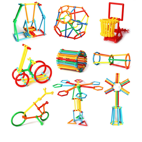 420-Piece Plastic Smart Stick Building Blocks - Multicolor