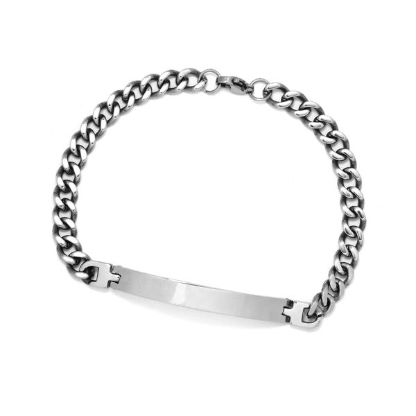 Androgyny Stainless Steel Curb ID Bracelet