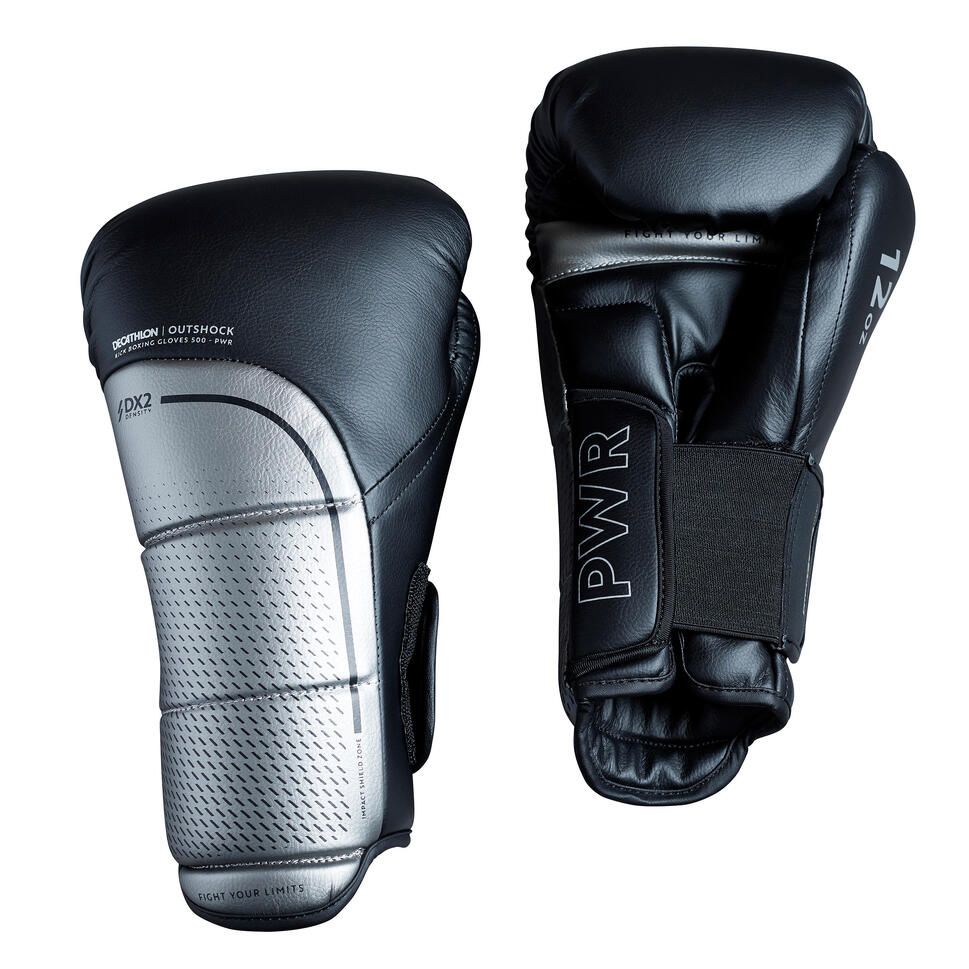Outshock Kickboxing Gloves 500 - Black