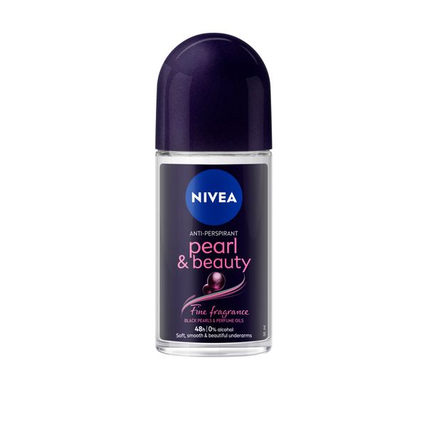 NIVEA Pearl &amp; Beauty Black Pearl Anti-perspirant Roll-on Deodorant, 50ml