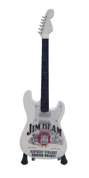 Mini Wooden Guitar Ornament - Jim Beam - 24 x 7cm