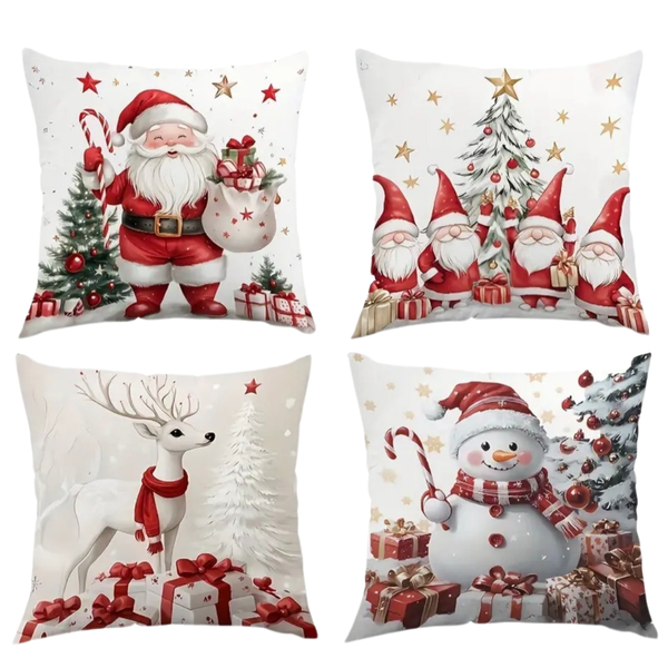 Christmas Decorative Throw Pillow Covers Set C - 20