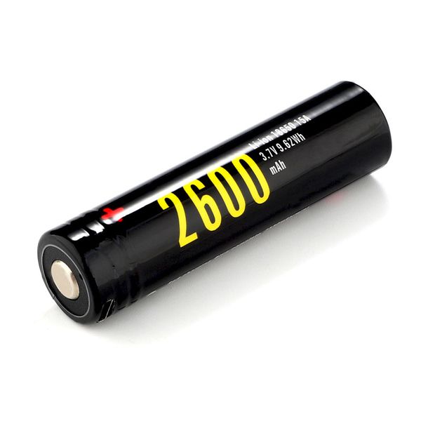 1x soshine 18650 2600mah usb protected battery with built-in micro