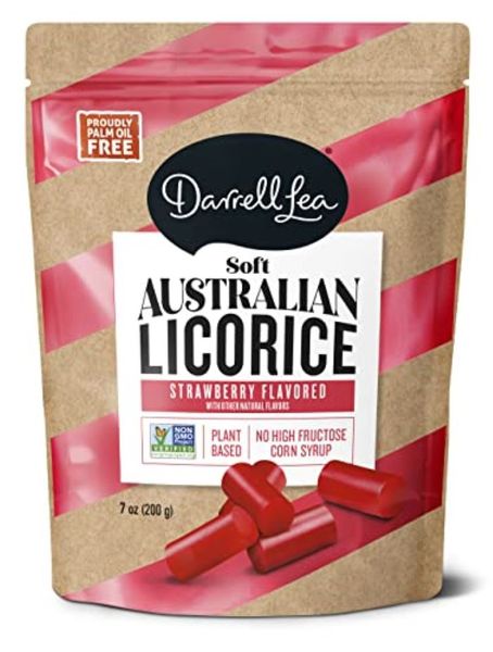 Darrell Lea Soft Australian Licorice Strawberry Flavored 200g