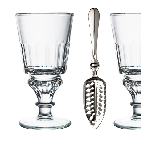La Rochere Absinthe Set 2 Glasses +1 Spoon)