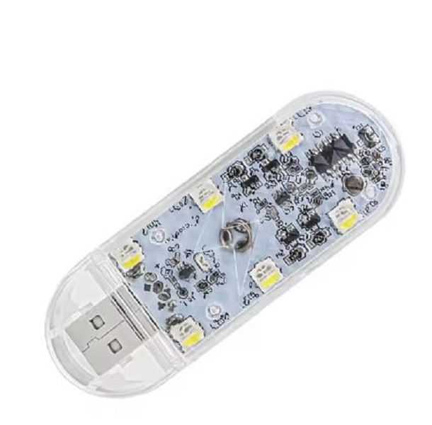 Mini USB Car Interior LED Light Touch Control Ambient Lamp Colorful