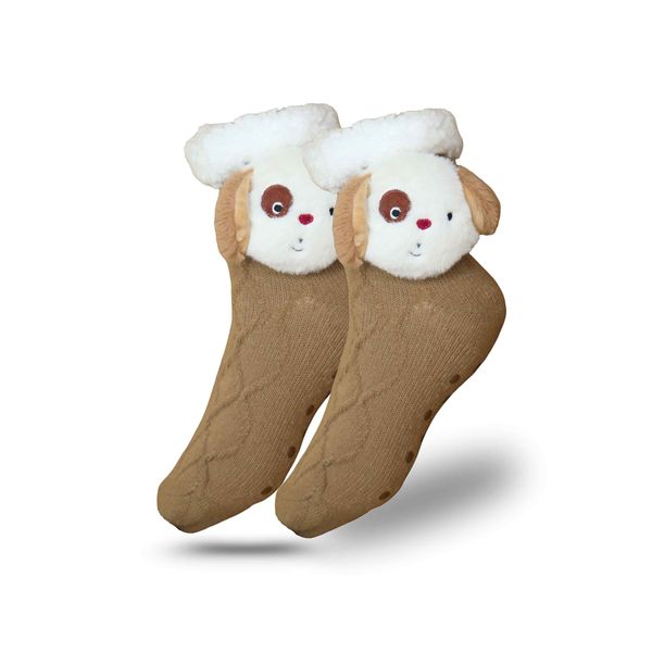 Thick Wool - Coffee - Anti-Slip image