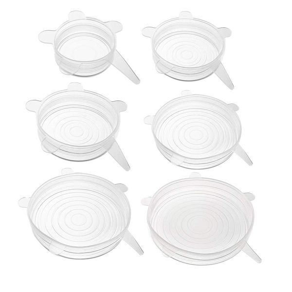 Reusable Silicone Stretch Lids - Set of 6