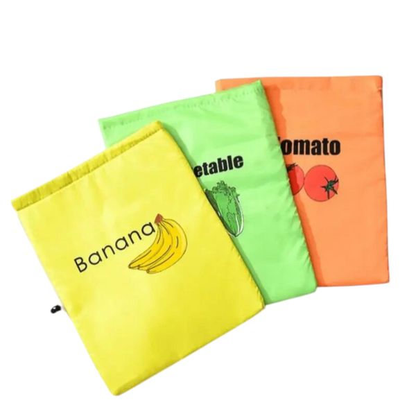 Tomato, Banana + Veg Storage Bags for Extended Freshness - Set of 3