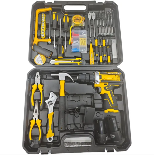 118-Piece Set + 21V Electric Drill Tool Kit