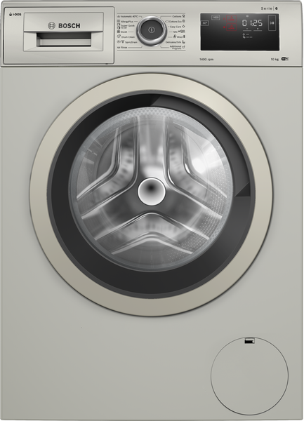 Bosch - 10 kg Frontloader Washing Machine 1400 rpm - Series 6 - Silver Inox