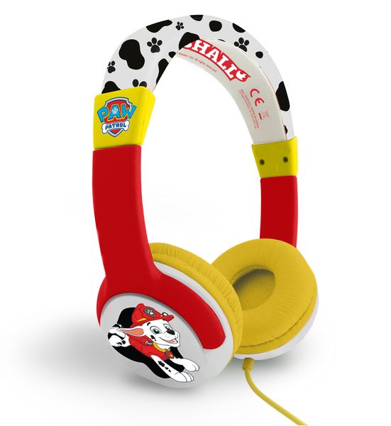 OTL PAW Patrol Marshall White/Red Kids Headphones