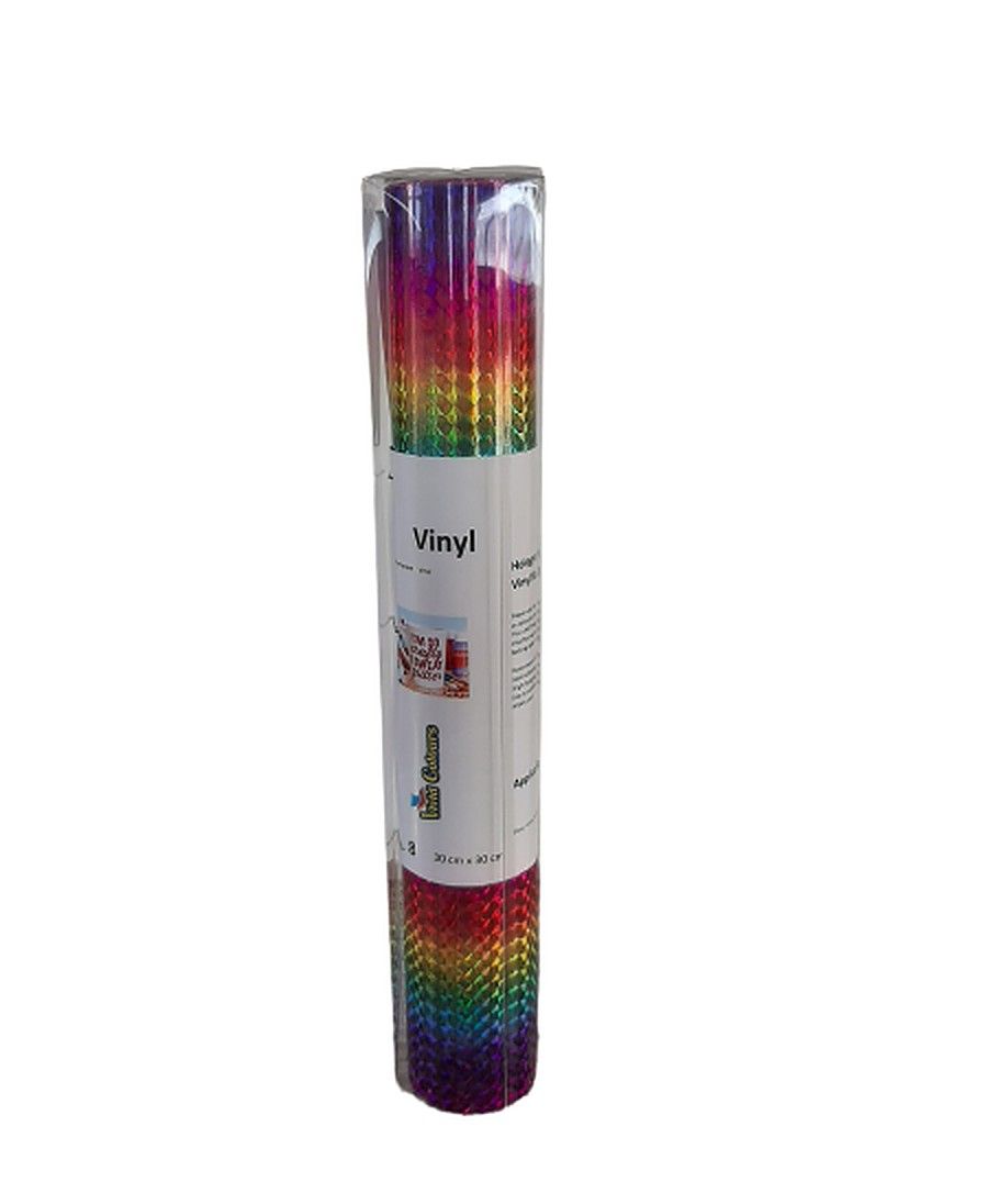 Vivid Colour Holographic Rainbow Colour Permanent Sticker Vinyl x 8
