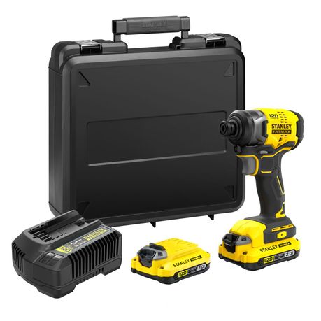 STANLEY FATMAX V20 18V Brushless Impact Drill Driver 2 Batteries KITBOX