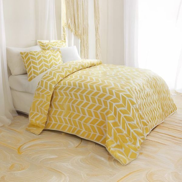 Tufan Mustard Duvet Cover