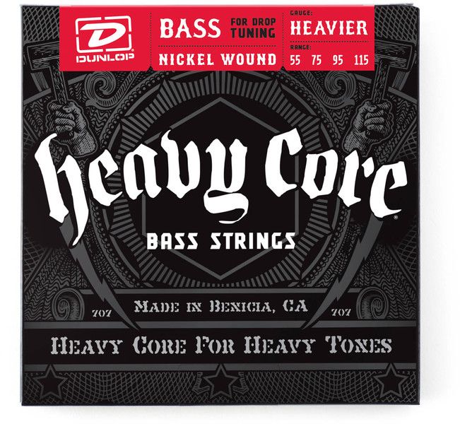 Dunlop Heavy Core Bass Strings 55/115