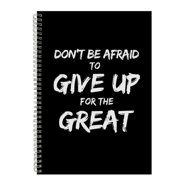 Great A4 Notebook Spiral Lined Motivational Saying Graphic Notepad Gift 226
