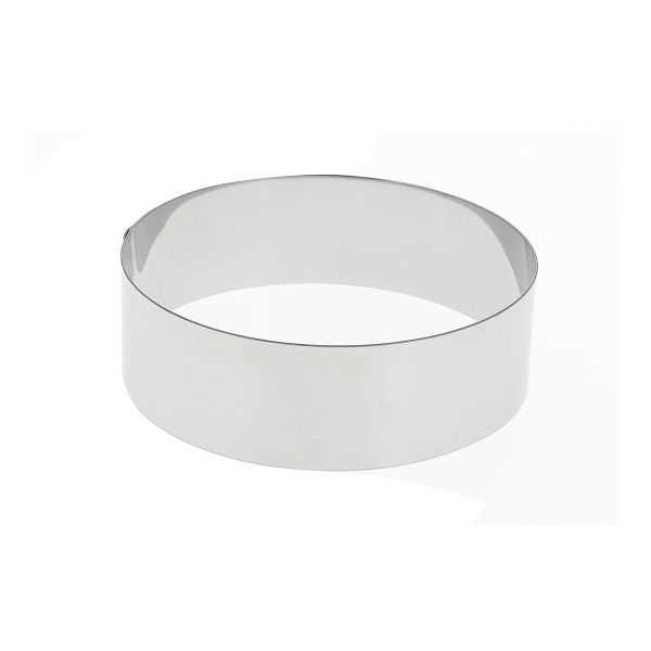Stainless Steel Round Pastry Ring - H4,5cm